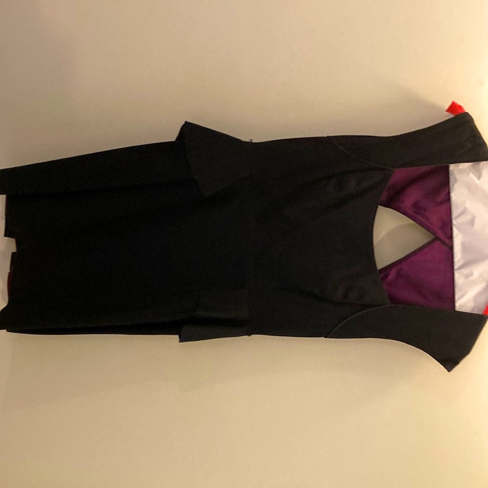 Black peplum dress